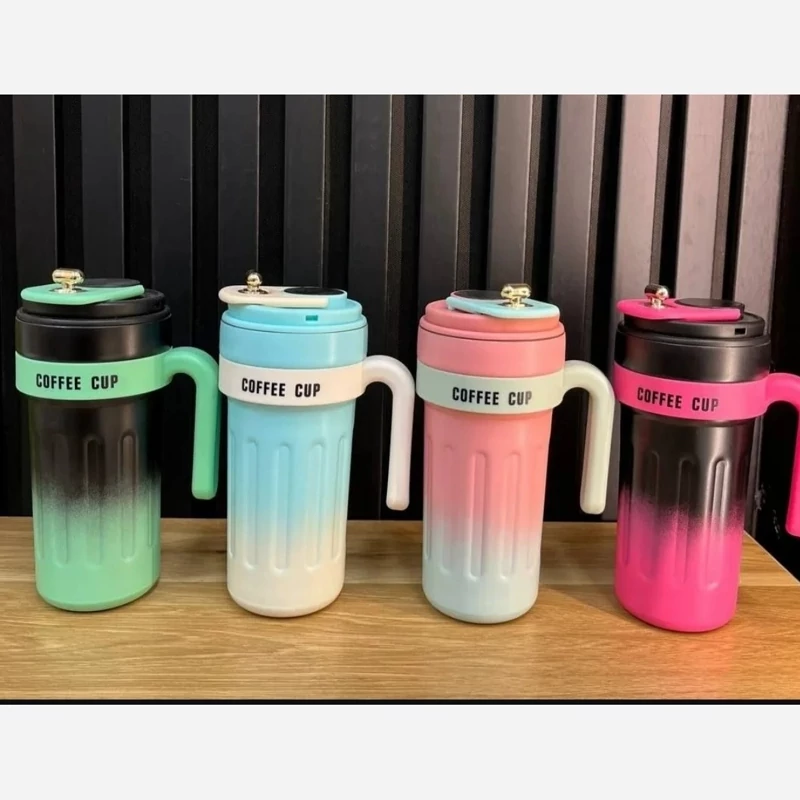 تراول ماگ دسته دار دیجیتالی ۶۵۰ میلی لیتری Coffee Cup