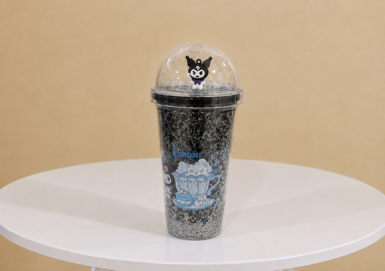 لیوان فانتزی طرح کرومی (Kuromi) 600 میلی لیتری